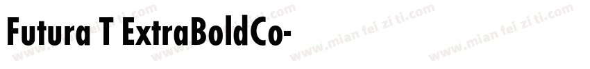 Futura T ExtraBoldCo字体转换